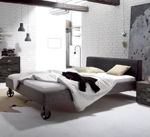 Hasena Factory Line Bett Road Polster Ceneri Vintage Grey 200x200