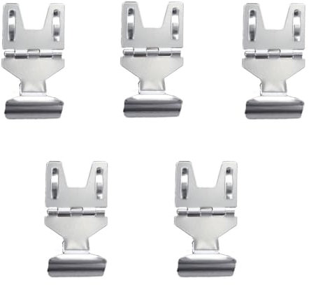 Changyeah Porte étiquette,Porte Étiquette de Prix Clips,5 pinces à étiquettes de prix, pour pain, supermarché, étiquettes d'étagère, porte-cartes de prix, en fer galvanisé