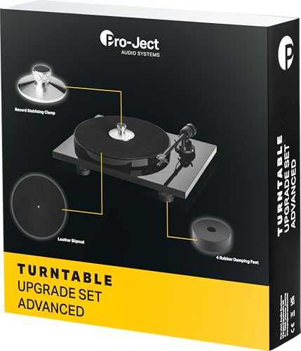 Pro-Ject Upgrade Set Advanced - Improve Sound Quality, CLAMP IT, LEATHER IT, DAMP IT - Universally Compatible