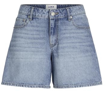 Jack & Jones Damen Jxlaura Mw Denim DNM Sn Shorts, Light Blue Denim, XL EU