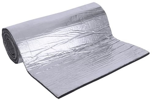 Pamatio Tapis d’Isolation pour Voitures, Isolation thermique phonique Amortisseur, Tapis Autocollant 50x200cm, pour Moteur Automobile, Absorbant et Isolant imperméable - 5mm