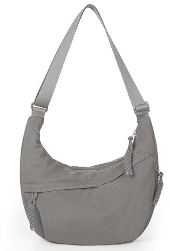 GSenhui Borsa a mezzaluna per le donne Borsa a mezza luna Borsa a tracolla in nylon Borsa a tracolla per viaggi Multi Tasche Mezzaluna Borsa a tracolla da donna Borsa laterale Hobo Borsa a tracolla