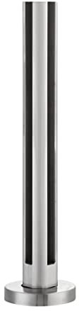 Tempered Glass Balustrade Handrail with High Balusters Glass Clamps and Rubber Inserts for Decking Landing Staircase 850mm (Right Angle)