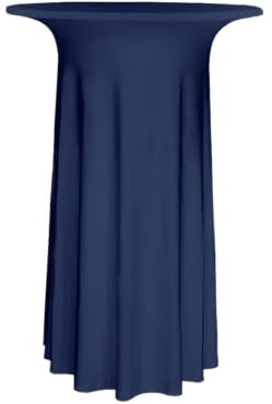Gastro Uzal Stehtischhusse Deluxe-Stehtischhusse Luxor (Blau, 70-72 cm)