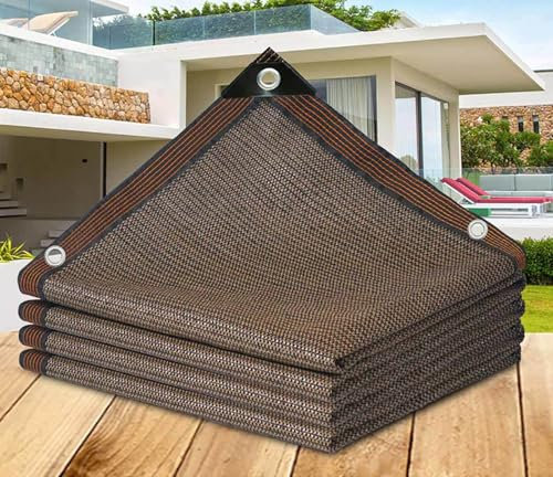 Filet d'ombrage Extérieur Blanc Voile Dombrage Voile d'ombrage 2x3 Ajourée Voile Dombrage Toile d'ombrage Imperméable Beige 3x4,brown-3x2m