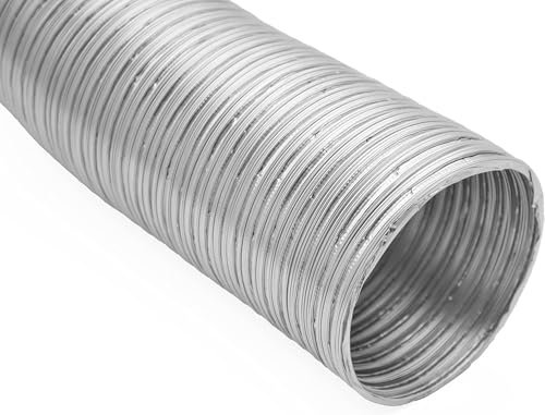 H&C VENT 160 mm / 1.5m │ Air Ventilation Tuyau flexible en aluminium │ Pour VMC Simple et Double Flux Extracteur d'air ventilateur Gaine Grille aeration Climatiseur mobile Sortie d'air chaud et froid