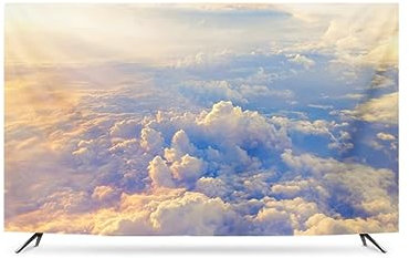 Indoor 32-85in TV Dust Cover Proof TV Displays Screen Protector For LCD LED Universal TV Cover For Wall Mounted Curved Flat Panel Home Decoration(Size:45IN,Color:A)