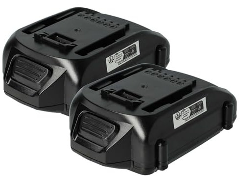 vhbw 2X Akku kompatibel mit Worx WX368, WX372, WX372.1, WX368.1, WX371, WX373, WX371.2, WX372.9 Werkzeug (2000 mAh, Li-Ion, 18 V)