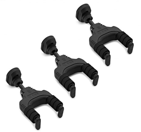 3er-Pack SubZero Verschließbare Gitarrenbügel | 3er-Set Verriegelbare Gitarrenhalter, Selbstverriegelndes System für Sichere Aufbewahrung, Schnelle Wandmontage