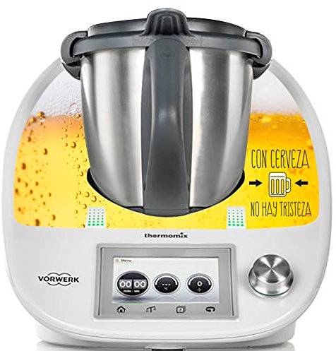 Deko-Aufkleber sticker für Thermomix TM5 Bier