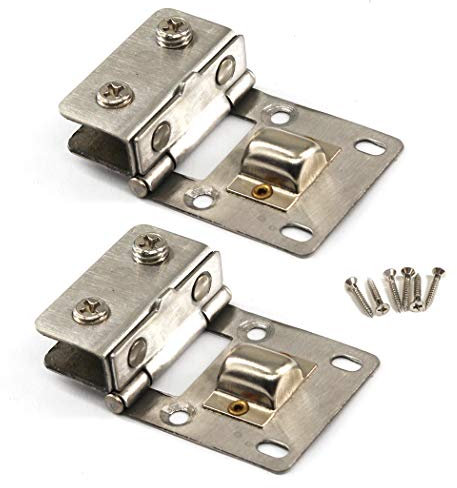 Kit de bisagra pivotante de puerta de vidrio de 90°, bisagra de ducha de aleación de zinc, clip de abrazadera de puerta de vidrio con tornillos, vidrio adaptable de 5 a 8 mm