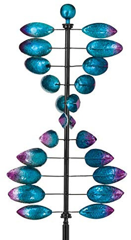 Regal Art & Gift 12255 Windspiel vertikal, Tiffany-Blau/Bronze