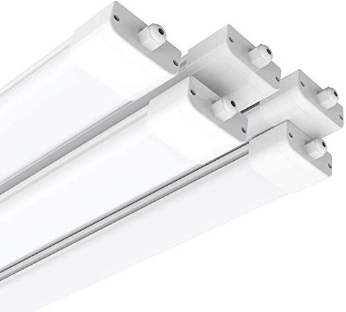 Anten 36W LED Feuchtraumleuchte 120cm für Keller, Garage, Innen- und Außenbeleuchtung | IP65 Wasserfest Kellerleuchte, Feuchtraumlampe in Neutralweiß 4000K, 5 Stücke