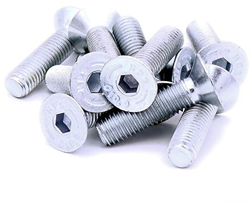 M6 (6mm x 8mm) Hex Socket Countersunk Machine Screw (Bolt) - Stainless Steel (A2) (Pack of 20)