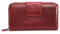 GIUDI ® Geldbörse Damen Leder Rot Groß Mit Reißverschluss Vintage Echtleder Mit vielen Fächern Sehr Groß XXL Maxi Mit Münzfach Kartenfächer Portemonnaie (Rot)