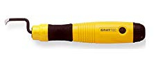 GratTec Entgrater ergonomisch: Softgrip-Gewinde-Entgrater