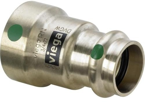 Viega Megapress - Raccordo a pressione, 1/2 x 15 mm, in ghisa rossa