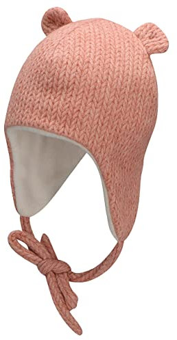 Sterntaler Baby Mädchen Inka Mütze Mit Ohren - Kappe Für Kinder Aus Viskose Mit Öhrchen Und Bindeband - Rosa, 37