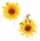 URROMA Künstliche Sonnenblumen-Ansteckblumen, Ansteckblume für Hochzeit, Handgelenk, Ansteckblume für Braut, Bräutigam, Brautjungfer, Trauzeugen, Hochzeit, Zeremonie, Jahrestag, Abschlussball, 2 Stück