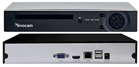 Xenocam H.265 16CH CCTV NVR für 5MP/4MP/3MP/2MP 2.0 IP Kamera Metall Netzwerk Video Recorder P2P für cctv System Festplatte ist nicht im Lieferumfang enthalten