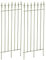 CLP 2er Set Metall-Rankgitter Elisa I Größe: 100 x 50 cm, Stabstärke 0,7 cm I Rankhilfe für Kletterpflanzen, Farbe:antik-grün