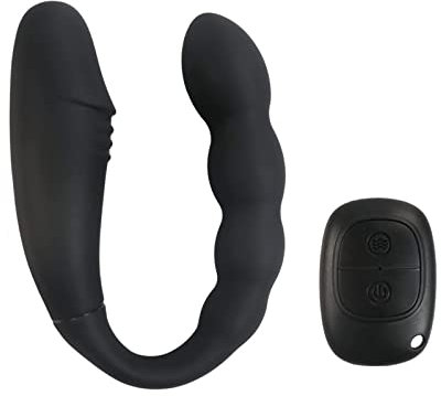 LZMYZ Silikon Doppelkopf Dildo Vibrator Anal Dildo Vibratoren für Sie Klitoris G-punkt Stimulation mit 10 Vibrationsmodi Fernbedienung Paarvibrator Partner sex toys für Frauen Lesben Paar