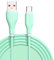 YSJJZRL Cable USB a tipo C – 66W 6A carga rápida y datos rápidos USB tipo C cables para Samsung Galaxy LG y más (1 m, verde)