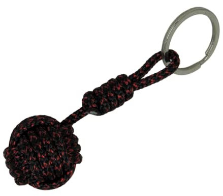 Porte-clés marin Pomme de Touline noir et rouge