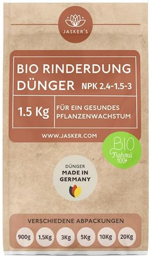 Bio Rinderdung Dünger 1.5Kg - Ideal als Naturdünger - 100% natürlich - Tierfreundlich
