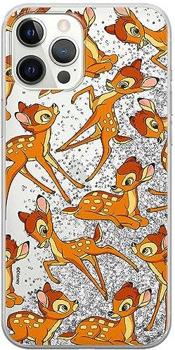 ERT GROUP mobile phone case for Apple Iphone 12 PRO MAX original and officially Licensed Disney pattern Bambi 017 optimally adapted to the mobile phone, with glitter overflow effect