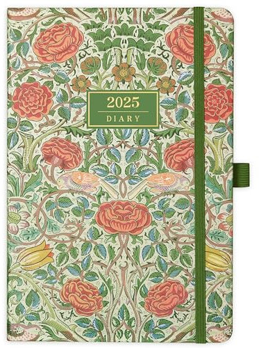 Artfan Terminplaner 2024 - A5 Wochenansicht von Januar 2024 bis Dez. 2024, mit Stifthalter, Innentasche, gebunden, Premium Hardcover, Green Bird