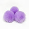 SYSUII 10 Stück Kunstfell Bommel 6cm Kunstfell Fellbommel Pompon Pom Ball DIY Fell Pom Poms für Damen Tasche Mützen Anhängern Dekoration Schlüsselanhänger Charms Strickmütze Zubehör -lila
