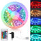 Ikodm LED Streifen, LED Strip 4m, LED Streifen Selbstklebend, RGB Led Strip mit 24-Tasten-Fernbedienung, Dimmbar LED band für Zuhause, Schlafzimmer, Küche, Partei