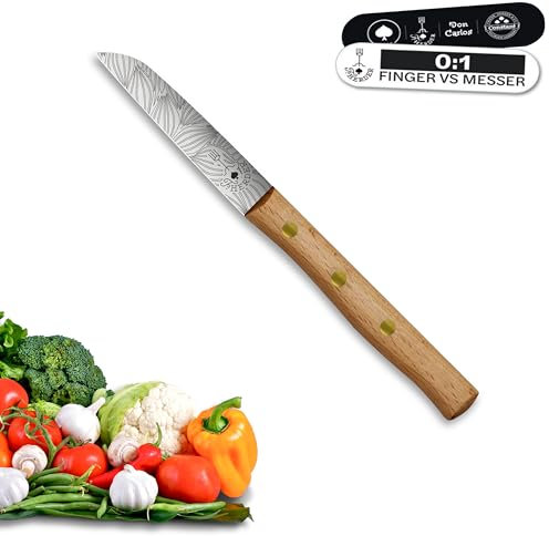 Premium Gemüsemesser - Extra Scharf, Allzweckmesser, Solingen, Schälmesser, Küchenmesser, Kneipchen, edler Holzgriff, Rostfrei