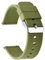NTEK Silicone Rubber Quick Release Sport Watch Band, Universal Smart Watch Replacement Strap With Buckle for Men Women (24 MM, GREEN)