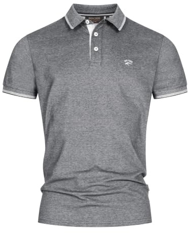 Indicode Herren INSan Jose Poloshirt aus 100% Baumwolle mit Polokragen | Klassisches Polohemd für warme Tage mit angenehmem Tragegefühl, Herrenpoloshirt, Freizeitshirt, Baumwollshirt für Männer