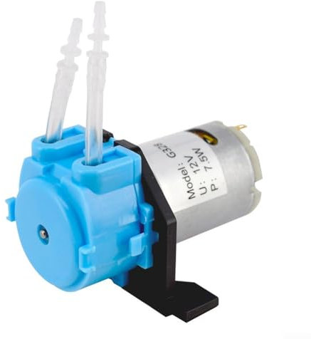Mini-Schlauchpumpe, DC 12 V Peristaltikpumpe, Aquarium-Dosierpumpe, peristaltische Flüssigkeitspumpe für Aquarium-Labor (blau)