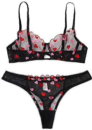 SKTIISN Dessous Damen sexy unterwäsche Set reizwäsche Dessus Zweiteiler Lack Dessous Frauen sexy top mit integriertem BH netzstrümpfe Sport BH Set unterwäsche Domina Outfit Damen Swimwear