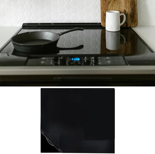 Induction Hob Protector Mat, Large Silicone Hob Covers for Induction Hob Anti-Slip Mats (Magnetic) Cooktop Scratch Protector Cover Heat Insulated Mat (61x53cm)
