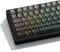 Womier PBT Keycaps Black, Gradient Double Shot 60 75 100 Percent, Shine Through Side Printed Cherry Profile for Mechanical Gaming Keyboards (Only Keycaps)