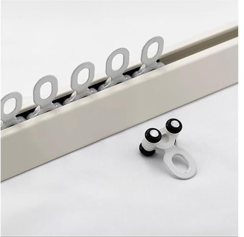 Vorhangschiene Gardinenschiene Gardinenstange Deckenvorhangschiene, Raumteiler für Vorhänge, 1 m – 12 m langes Vorhangstangensystem mit ausreichend Riemenscheiben für Wohnzimmer, dünnes Aluminium-Schi