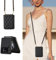 GUVAGI für Samsung Galaxy Z Flip 4 Hülle,Handyhülle Z Flip 4 Phone Case mit Band Kette,Leder Klapphülle Handykette Flip Schutzhülle Magnet Aesthetic Handy Hülle Tasche Umhängen (Schwarz)