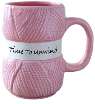 CAPIJIONG 420ml/14oz Color Wool Ball Mark Mark Cup Creative Simple Belt Cup-Pink