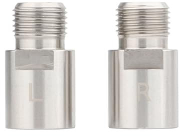 HOUSON Fahrrad Pedalverlängerung, 20mm Pedal Spacer für 9/16-Zoll-Gewindepedale, Silber, für Mountainbike, Klapprad, Rennrad