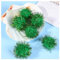 GreatRise 4cm Pompons mit Glitzer Rund Pompon Pom Pom Pailletten Bälle Weihnachten Pom Pom Kunstfell Bomme Fellbommel Kunstfell Bommel für Lustige DIY Kreative Handwerk Dunkelgrün 20 Stück