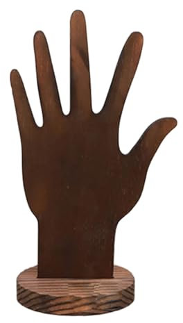 Rebellious Porte-bijoux en forme de main Porte-bagues en bois élégant Présentoir de présentation ergonomique pour bracelets pour femmes et filles