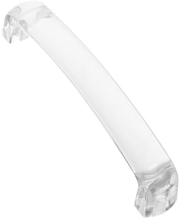 BATHVEVE Unsichtbarer Schubladengriff aus Acryl, 96mm Lochabstand, Flach | Push Pull Mechanik, 4mm Schraubloch und 4-5mm Bohrtiefe, Moderne Nahtlose Optik