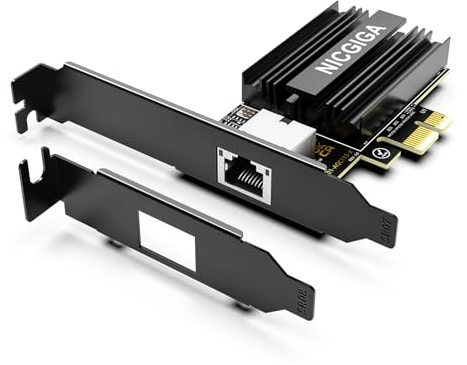 Scheda di rete 10G Base-T PCI-e4.0 X1, controller Marvell AQC113, adattatore Ethernet NICGIGA 10Gb con supporto WOL, scheda NIC con porta RJ45 10Gbe, Windows10/11/Windows Server/Linux