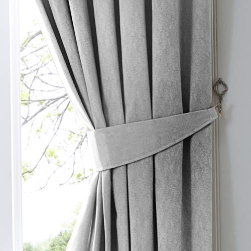 Fusion - Dijon - Pair of Curtain Tiebacks, Silver