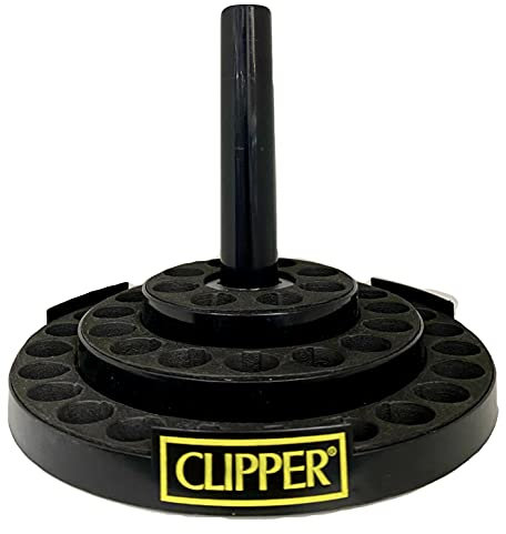 1 PIATTO GIREVOLE ESPOSITORE CLIPPER ORIGINALE EXPO ACCENDINI LARGE 48 POSTI